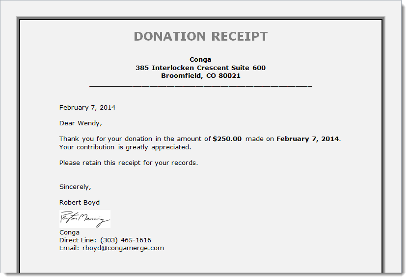 Donation Receipt Letter Levelings