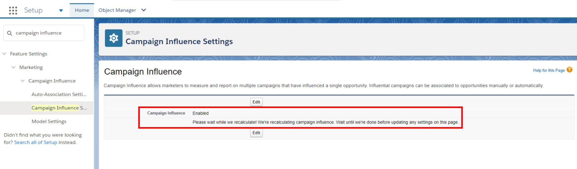 Campaign Influence Setup 2