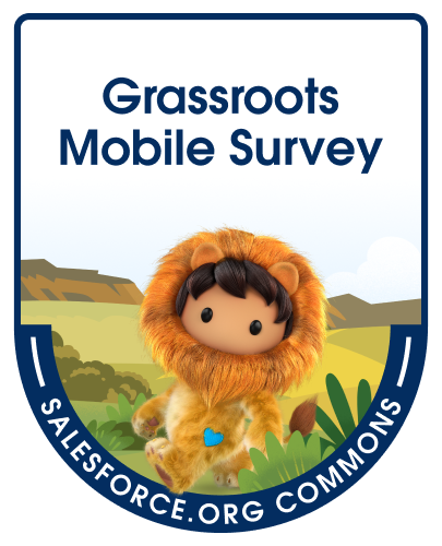grassroots mobile survey app badge