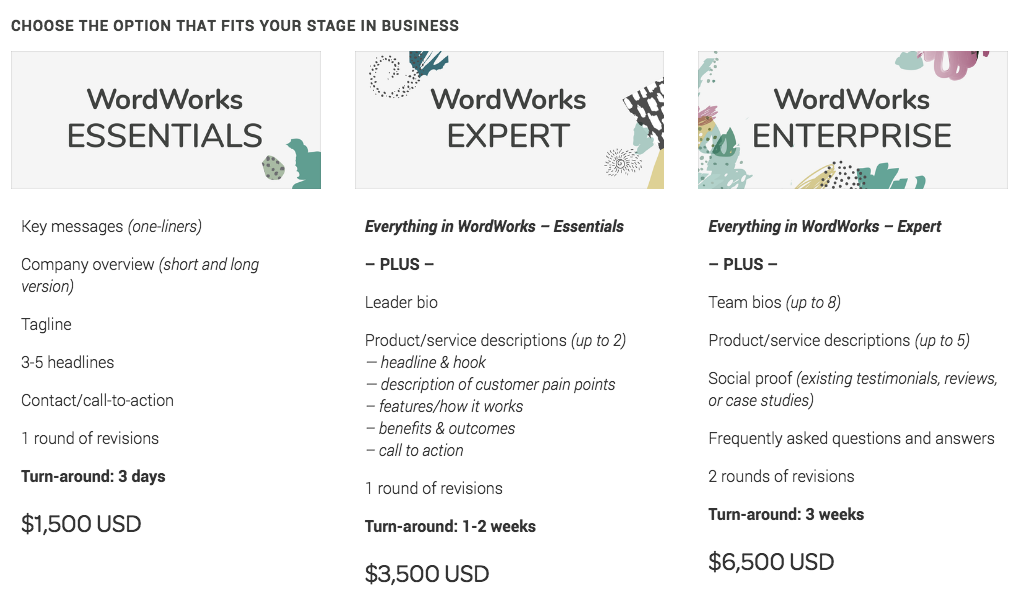 pricing pardot page