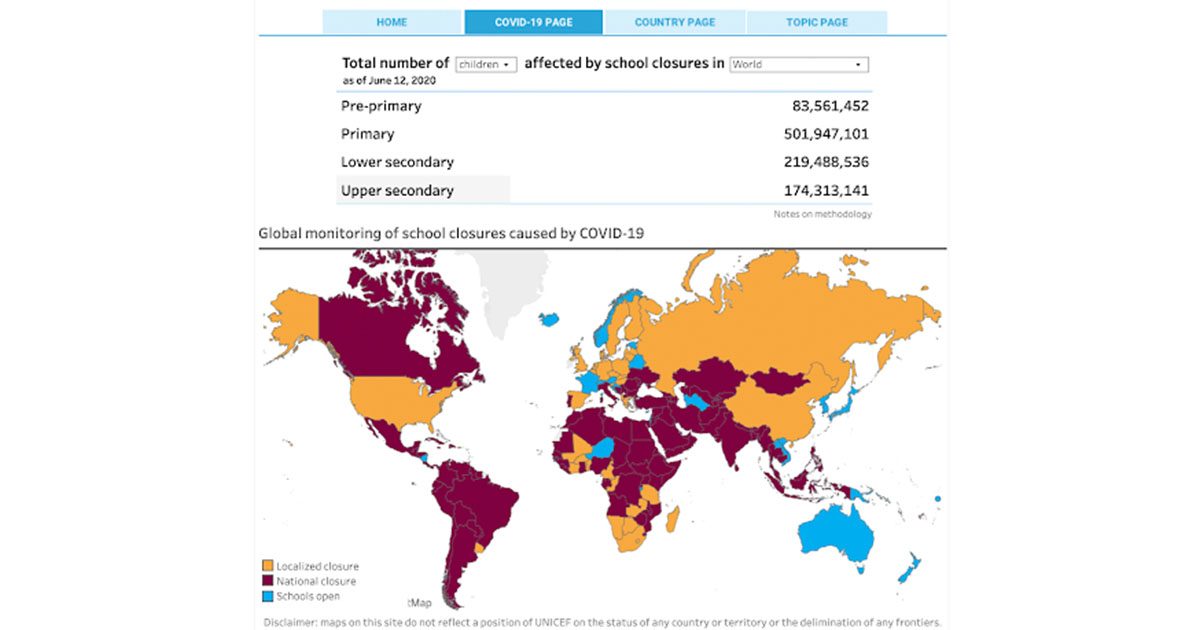 unicef data map