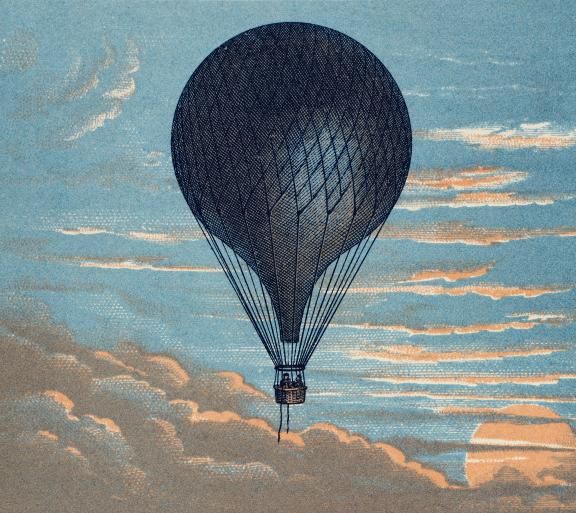 illustration of hot air balloon