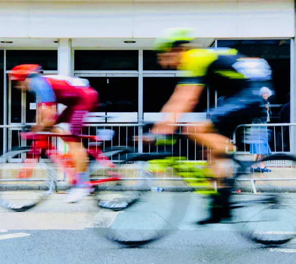 two bicycles