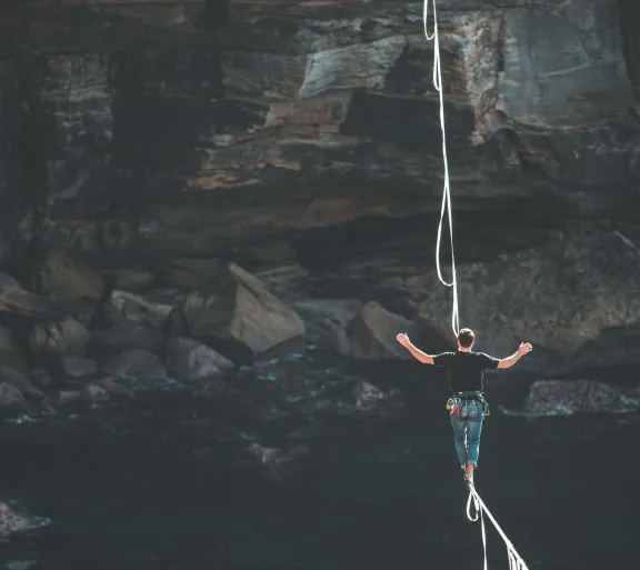 tight rope walker
