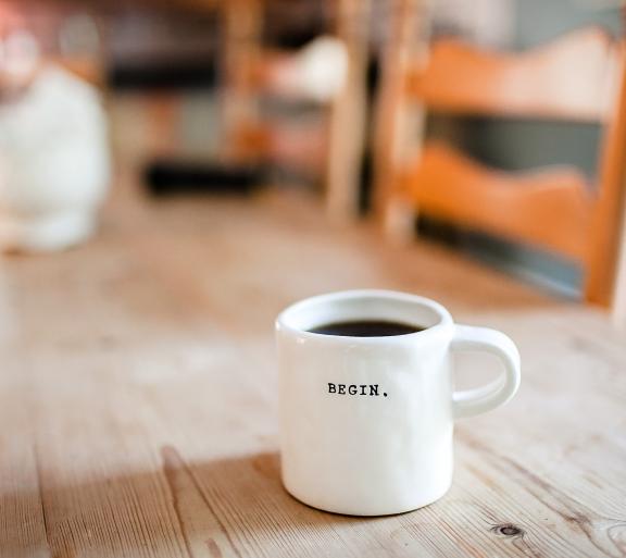 coffee mug on table