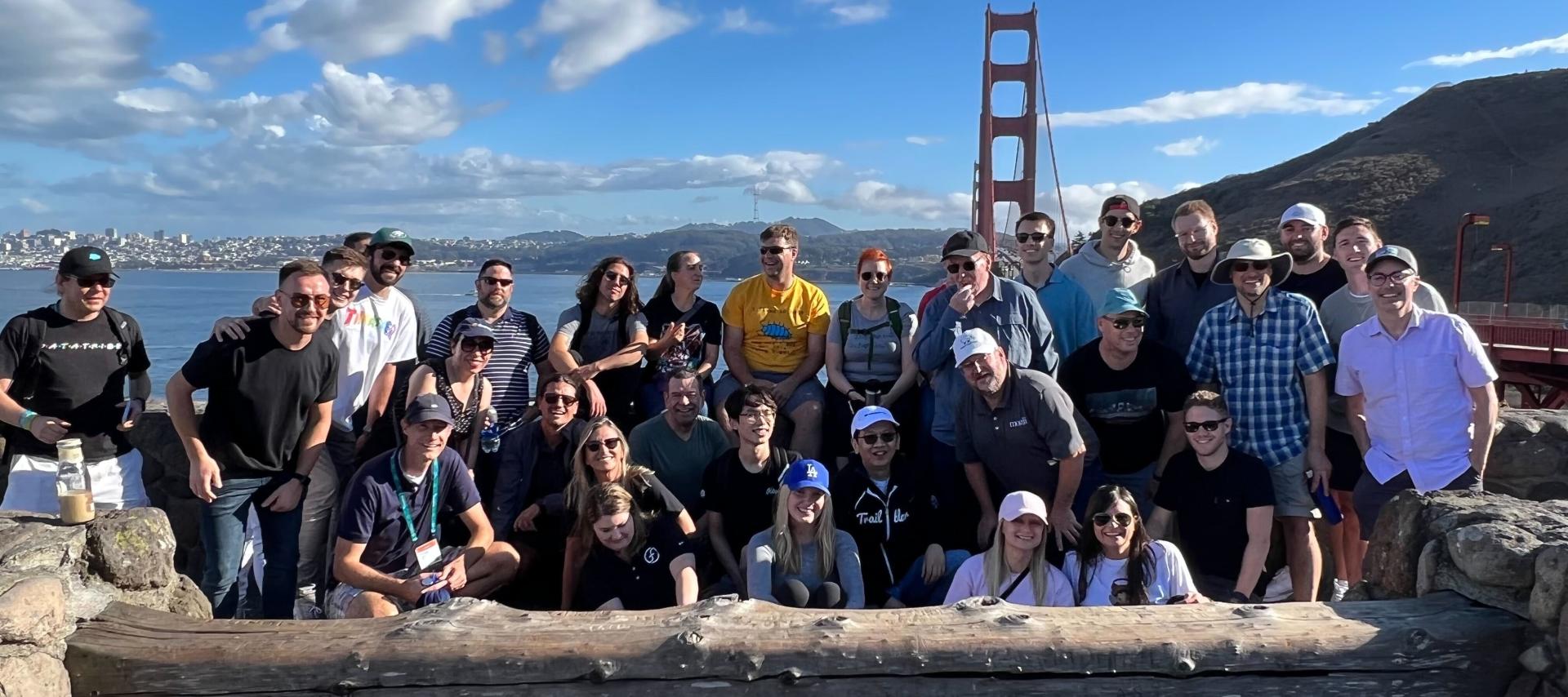 group at golden gate bridge