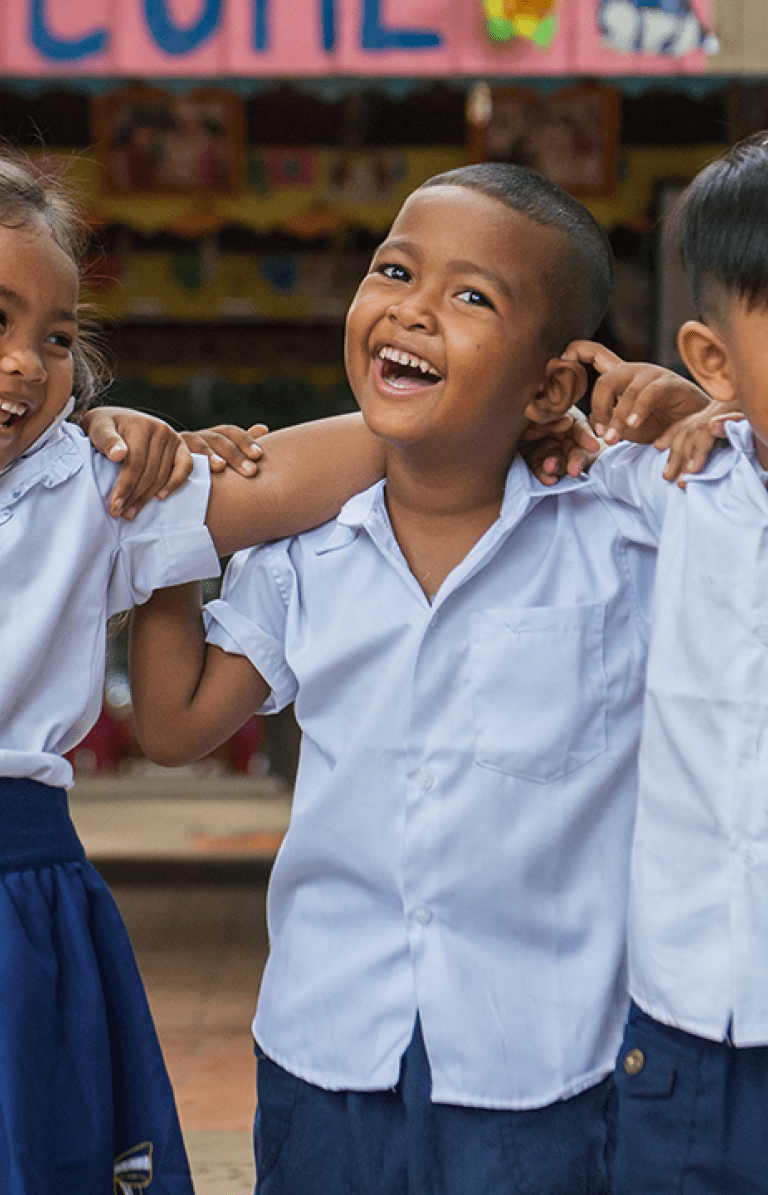 kids smiling