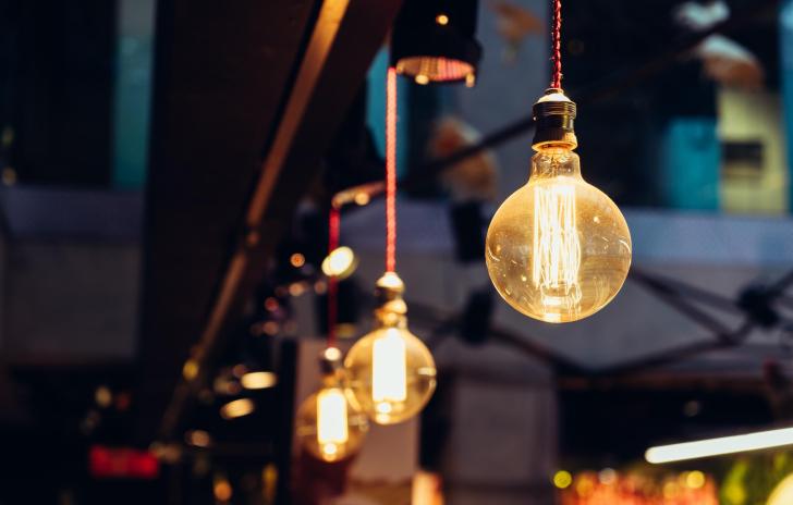 three lightbulbs