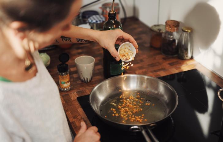 woman cooking