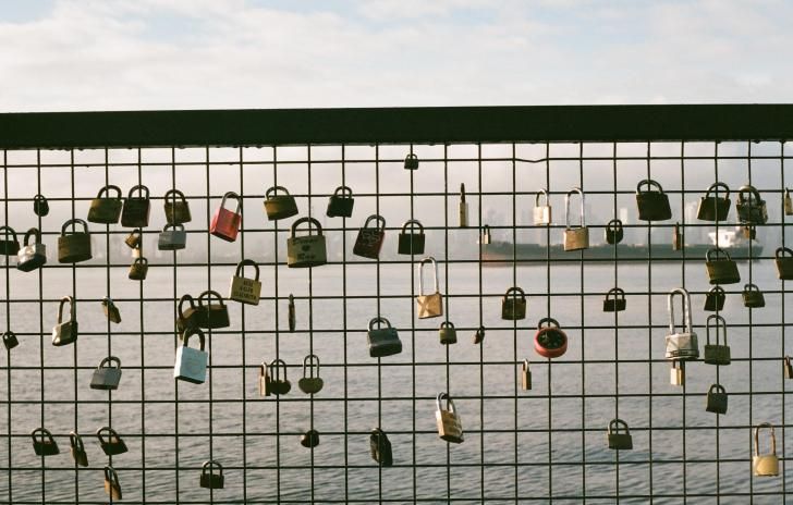 locks on fence