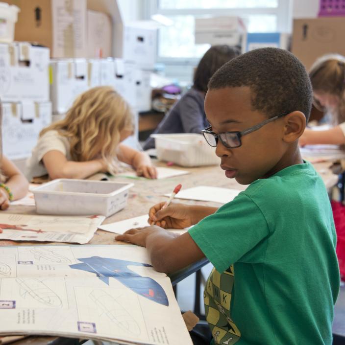 kids in classroom