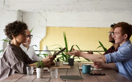 people sitting at table