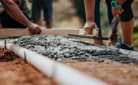 laying foundation